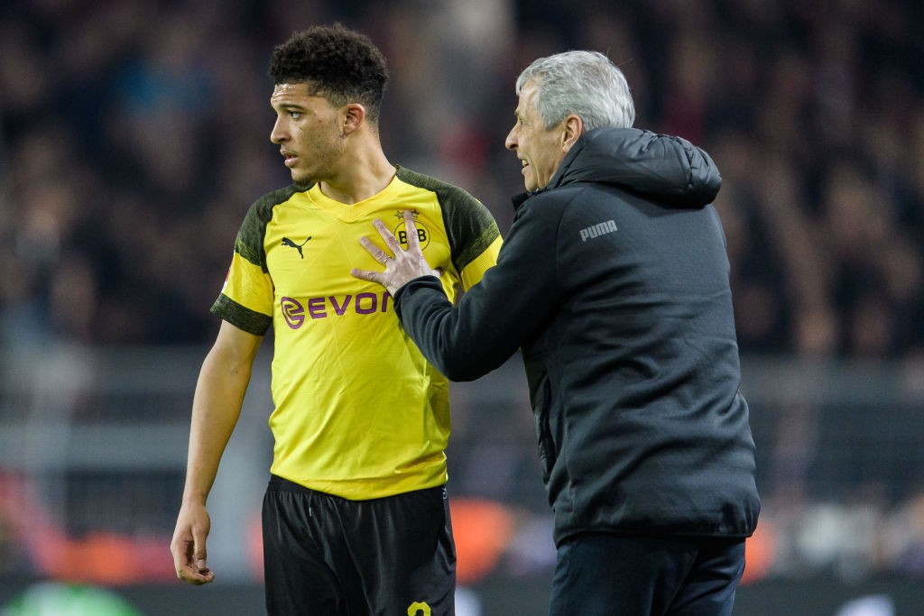 Lucien Favre und Jadon Sancho
