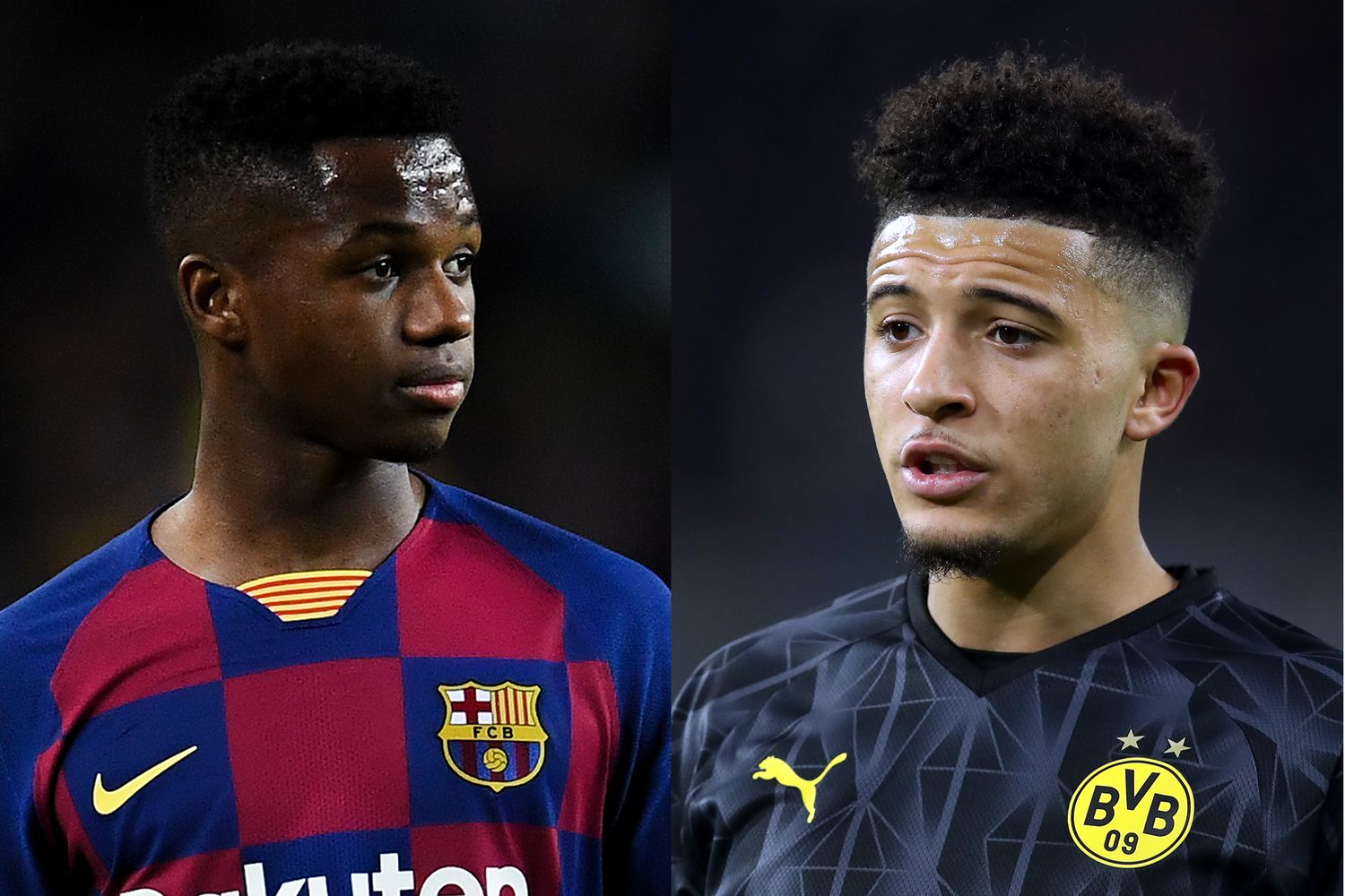 Ansu Fati und Jadon Sancho