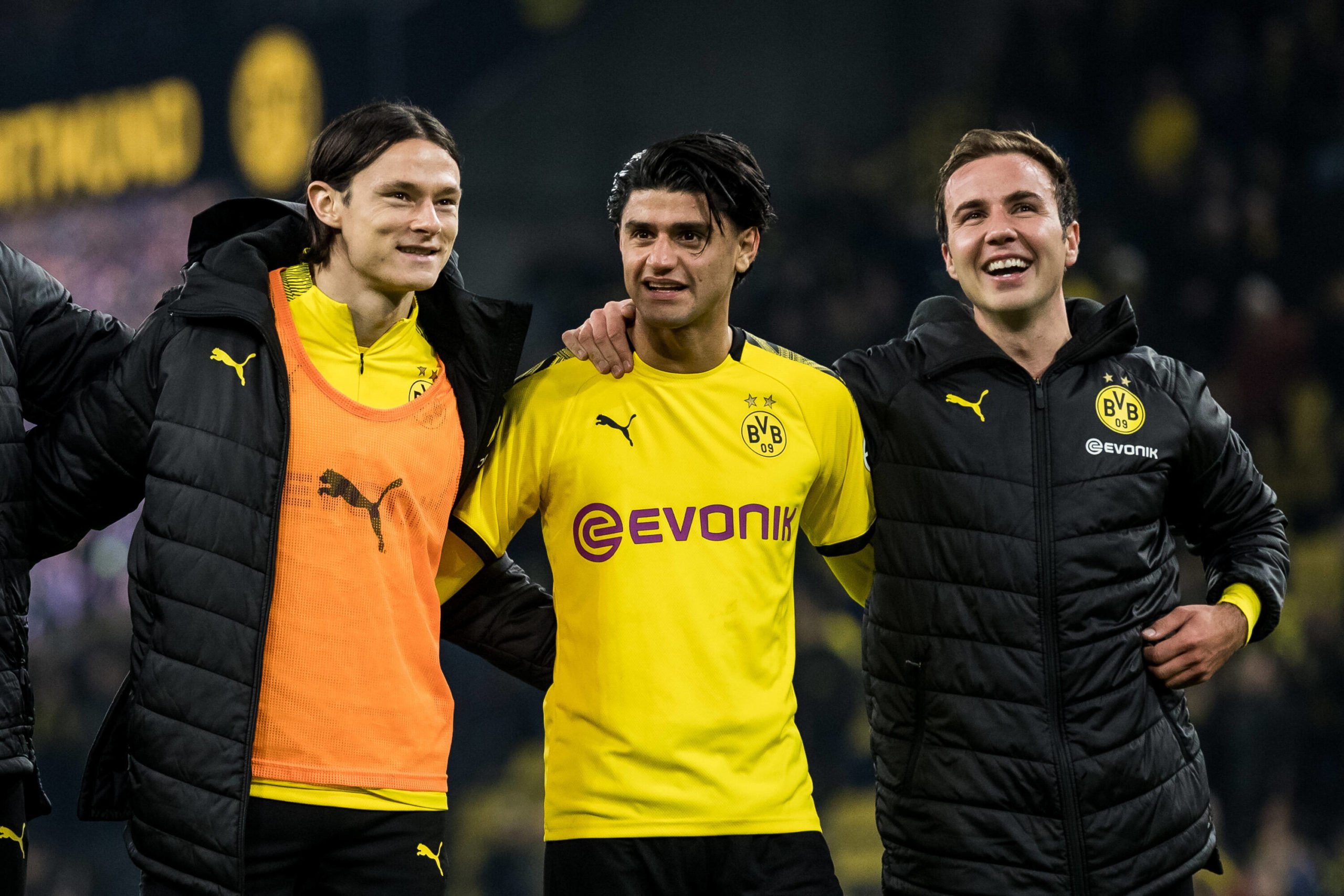 Nico Schulz, Mo Dahoud und Mario Götze