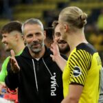 Marco Rose und Erling Haaland