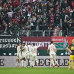 Augsburg jubelt nach Tor gegen Dortmund