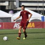 Italy: Roma U20 vs Sassuolo U20 Sergej Levak of Roma U20 during the match Roma U20 vs Sassuolo U20 5th day of Italian Football Championship Primavera 1 at Tre Fontane Stadium on September 21, 2024 Rome Italy Copyright: RobertoxBettacchi