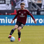 16.02.2025 - Fussball - Saison 2024 2025 - 2. Fussball - Bundesliga - 22. Spieltag: 1. FC N¸rnberg FCN Club - SSV Ulm 1846 Die Spatzen - Sportfoto Zink / DaMa - xdaxmax - DFL regulations prohibit any use of photographs as image sequences and/or quasi-video - only for editorial use - Caspar Jander 20, 1. FC N¸rnberg / FCN - Freisteller Einzelbild