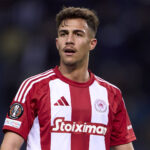 FC Porto v Olympiacos FC - UEFA Europa League 2024/25 League Phase MD7 Charalampos Kostoulas of Olympiacos El Pireo looks on during the UEFA Europa League match between FC Porto and Olympiacos El Pireo at Estadio Do Dragao in Porto, Portugal, on January 23, 2025. Porto, Portugal Porto Portugal PUBLICATIONxNOTxINxFRA Copyright: xJosexManuelxAlvarezxReyx originalFilename:alvarezrey-notitle250123_npxW2.jpg