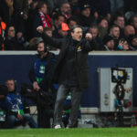 12.03.2025, UEFA Champions League, Achtelfinale, Lille OSC - Borussia Dortmund, Trainer Niko Kovac Borussia Dortmund bejubelt den Einzug und Viertelfinale, Lille Stade Pierre Mauroy Decathlon Arena Paris xRHR-FOTO/DEx *** 12 03 2025, UEFA Champions League, round of 16, Lille OSC Borussia Dortmund, coach Niko Kovac Borussia Dortmund celebrates their entry into the quarter-finals, Lille Stade Pierre Mauroy Decathlon Arena Paris xRHR PHOTO DEx Copyright: DennisxEwert/RHR-FOTOx RHR-FOTO/DE