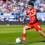 BOCHUM, GERMANY - MAY 10: Nadiem Amiri of 1. FSV Mainz 05 dribbles with the ball during the Bundesliga match between VfL Bochum 1848 and 1. FSV Mainz 05 at Vonovia Ruhrstadion on May 10, 2025 in Bochum, Germany. Photo by Rene Nijhuis/MB Media SPO PUBLICATIONxINxGERxSUIxAUTxONLY Copyright: xRenexNijhuis/MBxMediax