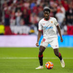 May 13, 2025, Sevilla, Sevilla, SPAIN: Lucien Agoume of Sevilla FC in action during the Spanish league, LaLiga EA Sports, football match played between Sevilla FC and UD Las Palmas at Ramon Sanchez-Pizjuan stadium on May 13, 2025, in Sevilla, Spain. Sevilla SPAIN - ZUMAa181 20250513_zaa_a181_084 Copyright: xJoaquinxCorcherox